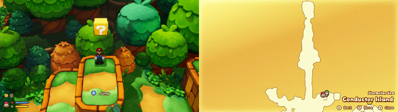 Block 4 in Conductor Island from Mario & Luigi: Brothership