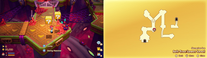 Blocks 1-2 in the Soli-Tree from Mario & Luigi: Brothership