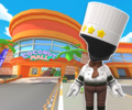 The course icon with the Pastry Chef Mii Racing Suit