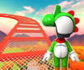 The course icon of the T variant with the Yoshi Mii Racing Suit