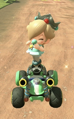 Baby Rosalina performing a trick.