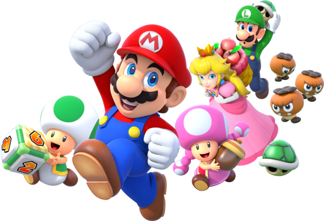 File:MPSR - Character group (shadowless).png - Super Mario Wiki, the ...