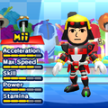 An E-123 Omega costume for Miis in the Wii version of Mario & Sonic at the London 2012 Olympic Games.