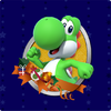 Yoshi card from a holiday-themed Memory Match-up activity