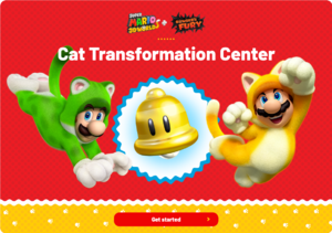 Title screen of the Cat Transformation Center application