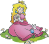 Official 2D artwork of Princess Peach from promotional material