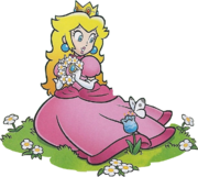 Official 2D artwork of Princess Peach from promotional material