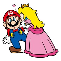 Peach kissing Mario 2D.jpg