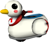 The model for Baby Mario's Quacker from Mario Kart Wii