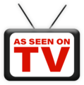 "As seen on TV" sign