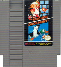 North American cartridge of Super Mario Bros / Duck Hunt