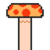 Mushroom Platform icon in Super Mario Maker 2 (Super Mario Bros. style)