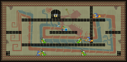 Room 48 of the Flipside Pit of 100 Trials in 'Super Paper Mario.