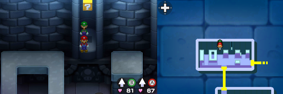 Eighteenth block in Toad Town of Mario & Luigi: Bowser's Inside Story + Bowser Jr.'s Journey.