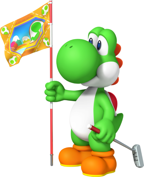 File:Yoshi Artwork - Mario Golf World Tour.png