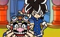 Wario begging his friends to stop and Young Cricket still holding him off