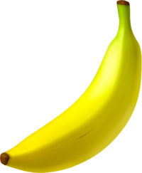 Artwork of a Banana from Donkey Kong Country Returns