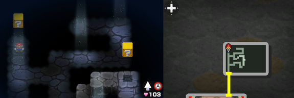 Sixth and seventh blocks in Bowser Path of Mario & Luigi: Bowser's Inside Story + Bowser Jr.'s Journey.