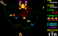 Gameplay of the stage in the Sharp X1 version