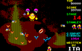 Gameplay of the stage in the Sharp X1 version