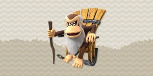 Cranky Kong in Who's Your Donkey Kong Country Returns HD Banana Bud?