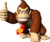 Artwork of Donkey Kong in DK: Jungle Climber (also used in Mario Kart Wii)