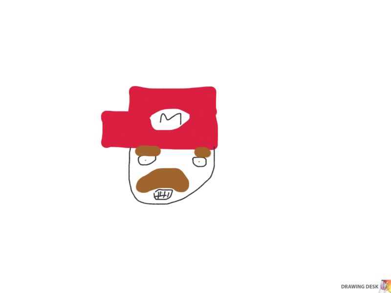 File:Hand-drawn Mario head.png