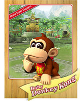 Level 1 Baby Donkey Kong card from the Mario Super Sluggers card game