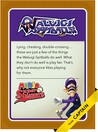 Level 3 Waluigi Spitballs card from the Mario Super Sluggers card game