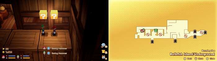 11th and 12th blocks in Bulbfish Island from Mario & Luigi: Brothership