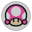 Toadette emblem from Mario Kart 8