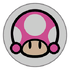 Toadette emblem from Mario Kart 8