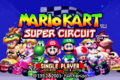 All racers' go-kart on the title screen