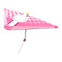 Pink Checkered Glider from Mario Kart Tour