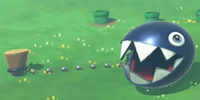 A Chain Chomp seen in Mario Kart World