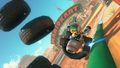 Lakitu rail riding near the first turn