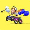 Inkling Girl and Blooper card from Mario Kart 8 Deluxe Online Memory Match-Up Game