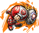 Toad character sticker for the Mario Strikers: Battle League trophy in the Trophy Creator application