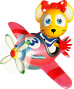 Pipsy drives in a Plane in Diddy Kong Racing.