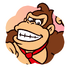 Sticker of Donkey Kong from Mario Party Superstars