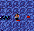 Wario in the Blue Chest room.