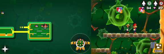 Seventeenth and eighteenth blocks in Trash Pit of Mario & Luigi: Bowser's Inside Story + Bowser Jr.'s Journey.