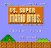 The title screen of VS. Super Mario Bros.