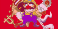 A flashback that shows Wario and the Cuckoo Condor behind him.