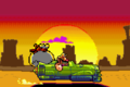 Wario's hovercar, seen after completing S-Hard mode.