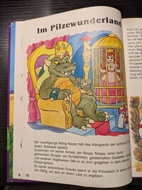 First page of the Zur Fernseh-Serie Super Mario Bros. - Spiele und Geschichten story "Im Pilzewunderland"
