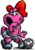 Birdo as depicted in Super Mario Strikers.