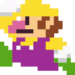 Wario using the Bitsize Candy from Mario Party 8
