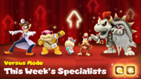 Third week's specialists