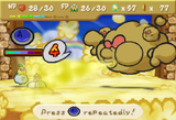 Huff N. Puff attacking Mario and Lakilester